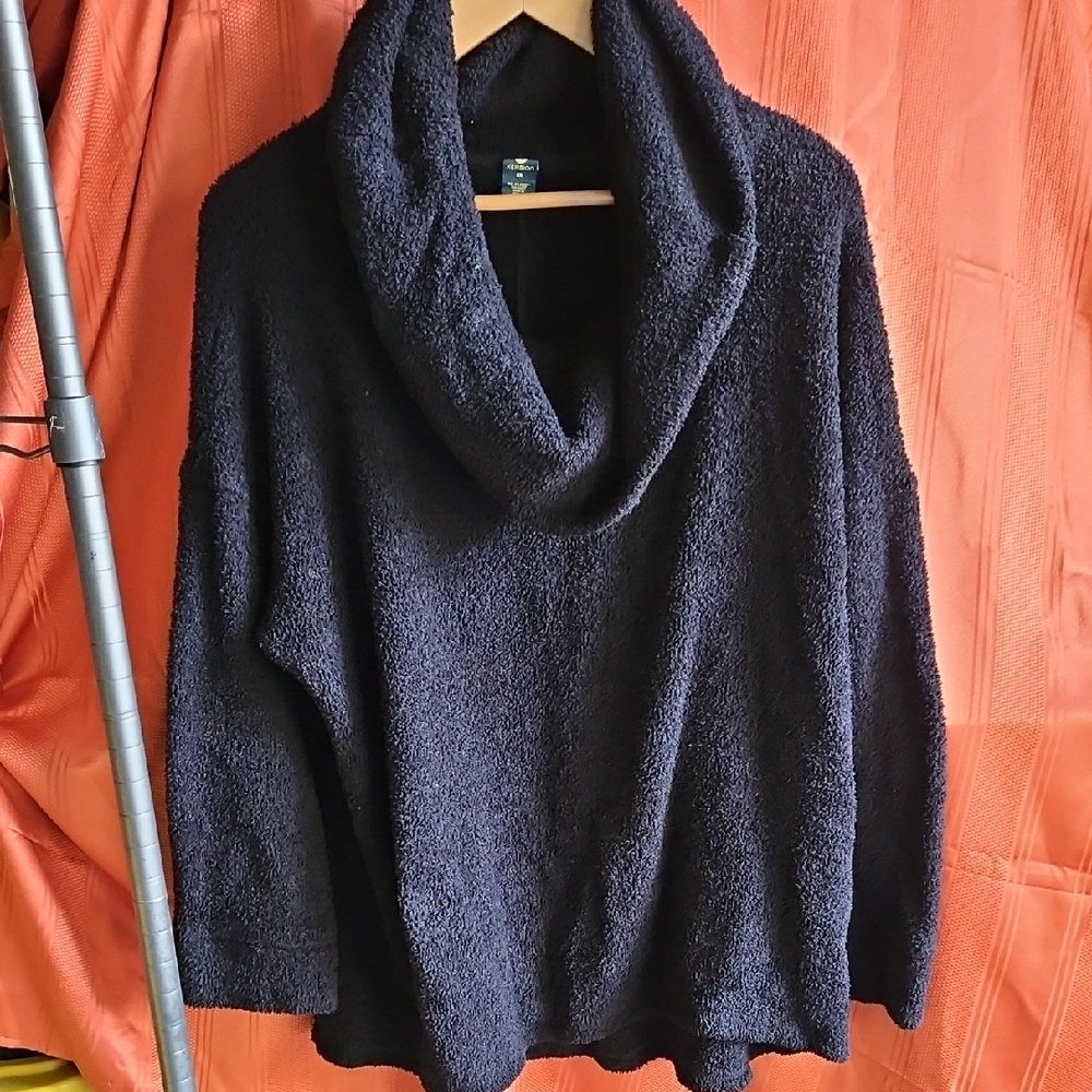 Xersion Deep Blue Cowl Neck Sweater